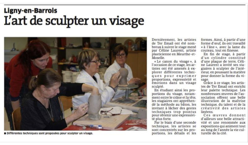 Workshop Céline Laurent Têtes In à Ligny